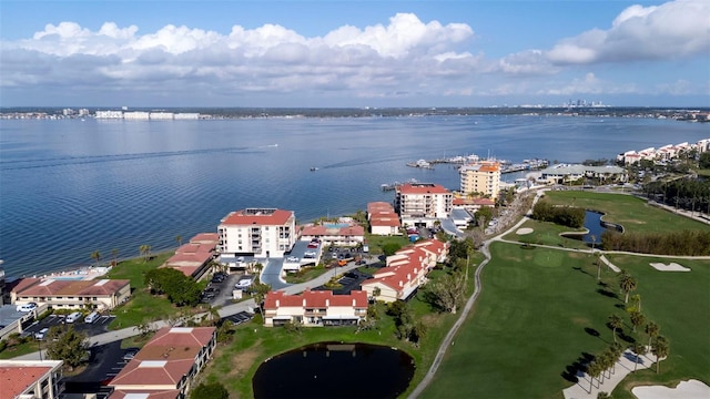 6051 Sun Blvd Unit 111, Saint Petersburg, FL 33715 - drone / aerial view featuring a water view