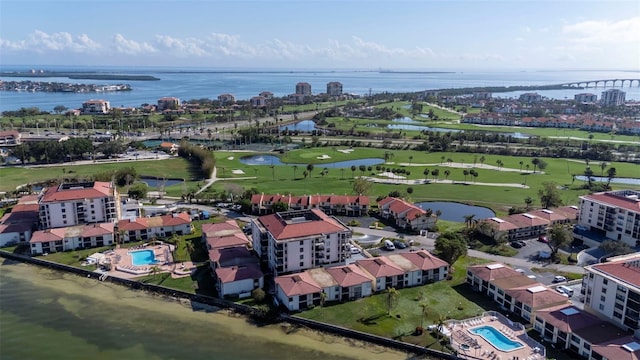 6051 Sun Blvd Unit 111, Saint Petersburg, FL 33715 - aerial view with golf course view and a water view