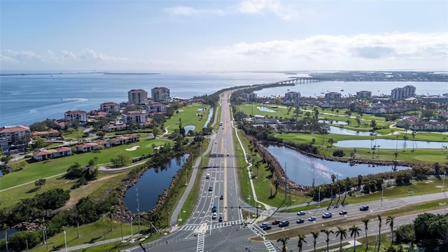 6051 Sun Blvd Unit 111, Saint Petersburg, FL 33715 - bird's eye view with a water view