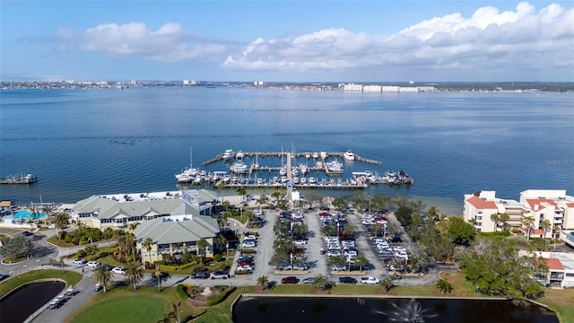 6051 Sun Blvd Unit 111, Saint Petersburg, FL 33715 - drone / aerial view featuring a water view