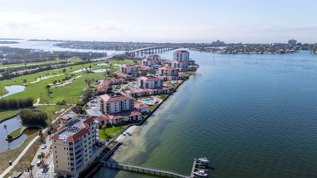 6051 Sun Blvd Unit 111, Saint Petersburg, FL 33715 - aerial view with a water view and a view of city