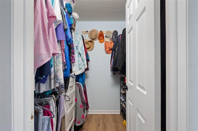 11368 93rd St, Largo, FL 33773 - walk in closet featuring wood finished floors