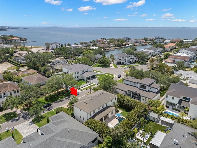 5025 W Homer Ave, Tampa, FL 33629 - drone / aerial view featuring a water view and a residential view