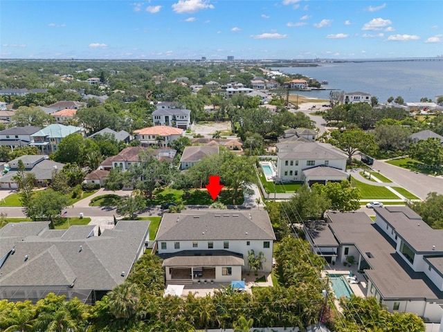5025 W Homer Ave, Tampa, FL 33629 - birds eye view of property with a residential view and a water view