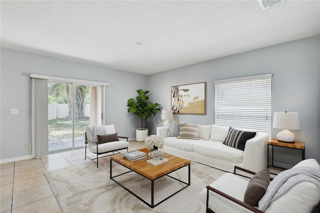 10524 White Peacock Pl, Riverview, FL 33578 - living room with light tile patterned floors and baseboards