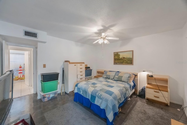 9945 47th Ave N Unit 203, Saint Petersburg, FL 33708 - bedroom featuring ceiling fan and visible vents