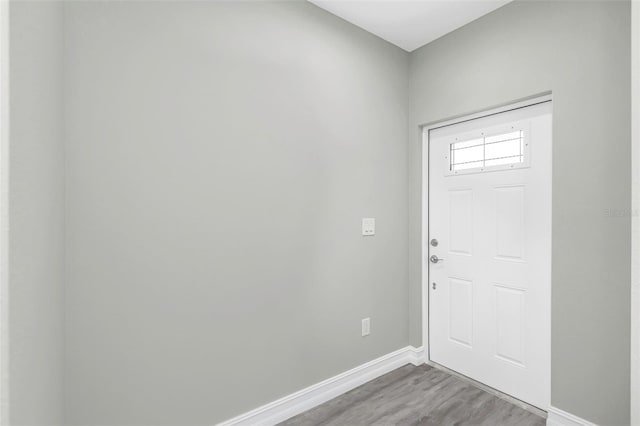 8505 N Brooks St, Tampa, FL 33604 - entrance foyer featuring baseboards and wood finished floors
