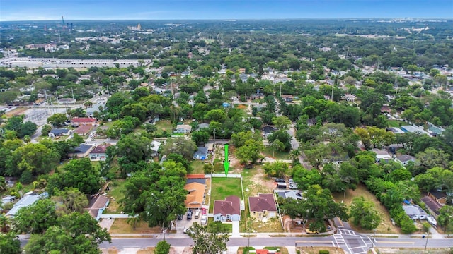 8505 N Brooks St, Tampa, FL 33604 - aerial view of property's location with property boundaries highlighted and nearby suburban area