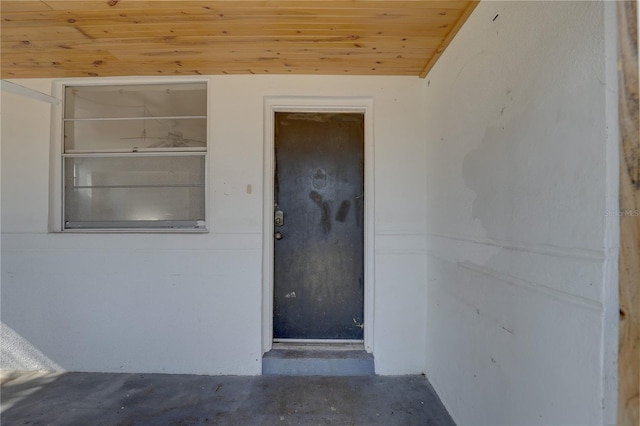 view of exterior entry