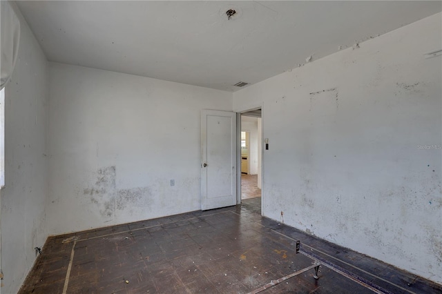 empty room featuring visible vents