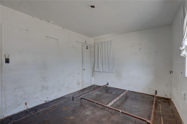 view of spare room