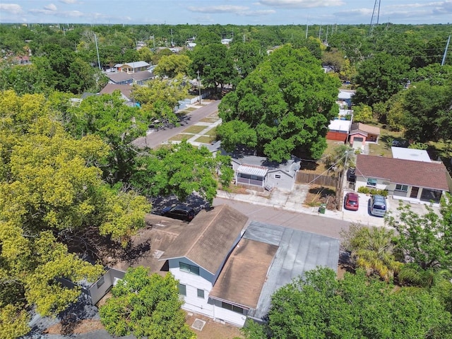 3411 N 12th St, Tampa, FL 33605 - drone / aerial view featuring a wooded view