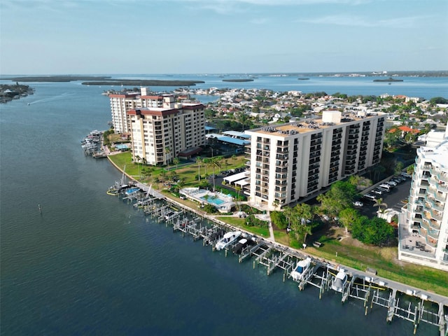 690 Island Way Unit 707, Clearwater Beach, FL 33767 - aerial view of apartment complex and a nearby body of water