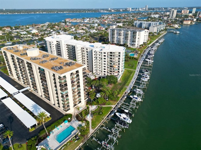 690 Island Way Unit 707, Clearwater Beach, FL 33767 - view of urban area with a large body of water and apartment complex