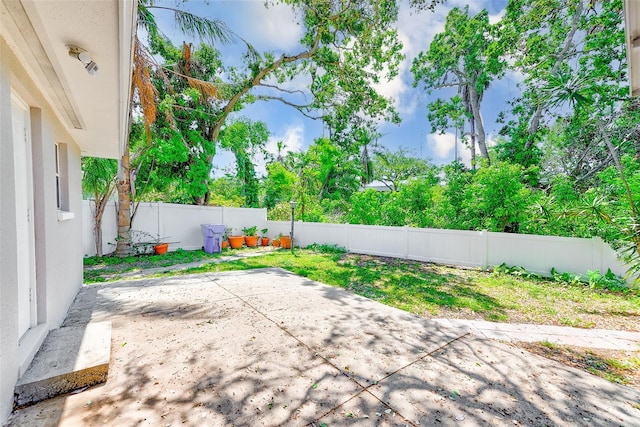 view of patio / terrace with a fenced backyard