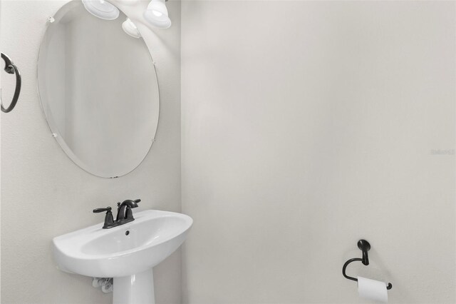 bathroom with a sink