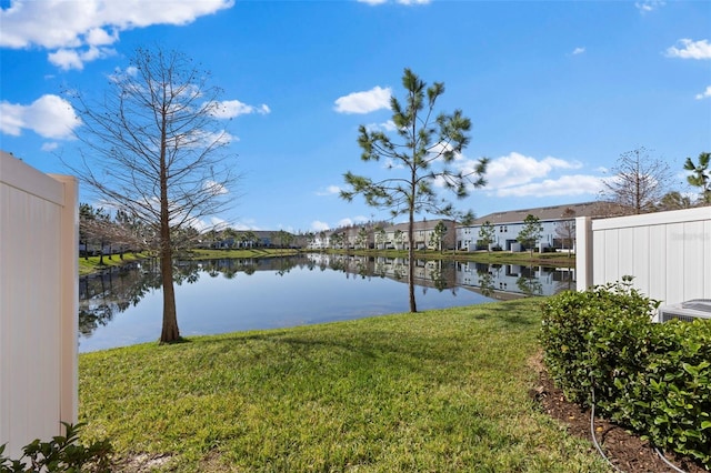 water view featuring a residential view
