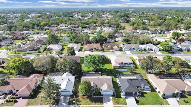 drone / aerial view with a residential view