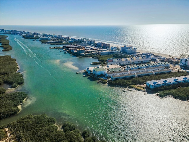14723 Seminole Trl, Seminole, FL 33776 - birds eye view of property featuring a water view