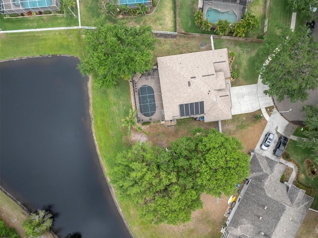 12304 Freesia Ct, Riverview, FL 33569 - aerial view featuring a water view