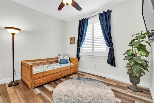 12304 Freesia Ct, Riverview, FL 33569 - bedroom with baseboards and wood finished floors