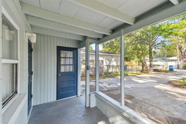 exterior space with fence