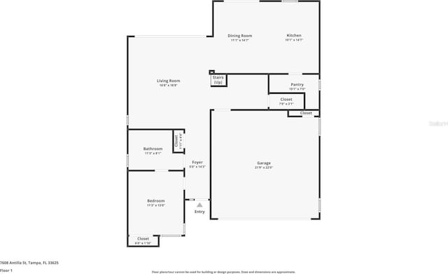 7608 Antilla St, Tampa, FL 33625 - plan