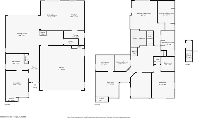 7608 Antilla St, Tampa, FL 33625 - floor plan