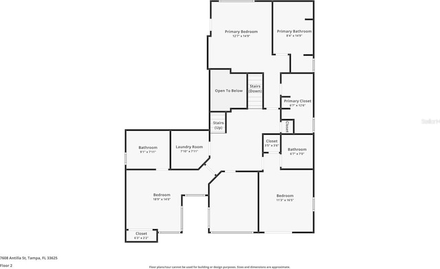 7608 Antilla St, Tampa, FL 33625 - floor plan