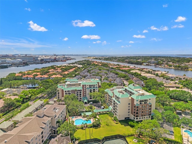 1002 S Harbour Island Blvd Unit 1312, Tampa, FL 33602 - drone / aerial view featuring a water view