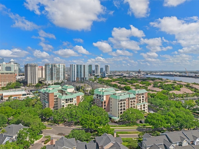 1002 S Harbour Island Blvd Unit 1312, Tampa, FL 33602 - birds eye view of property with a city view and a water view