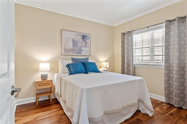 1002 S Harbour Island Blvd Unit 1312, Tampa, FL 33602 - bedroom with baseboards, wood finished floors, and ornamental molding