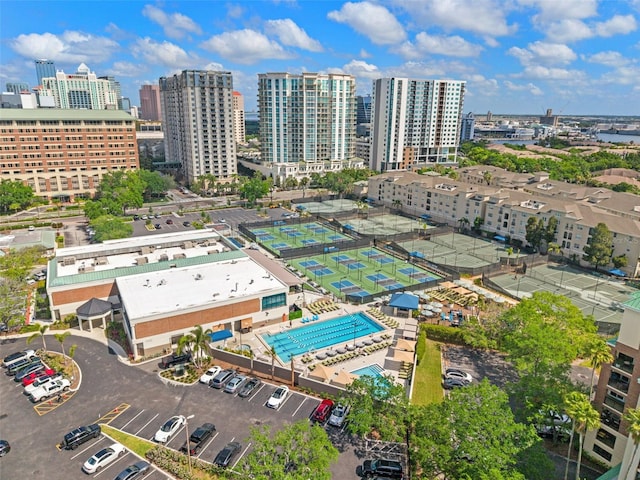 1002 S Harbour Island Blvd Unit 1312, Tampa, FL 33602 - drone / aerial view with a view of city