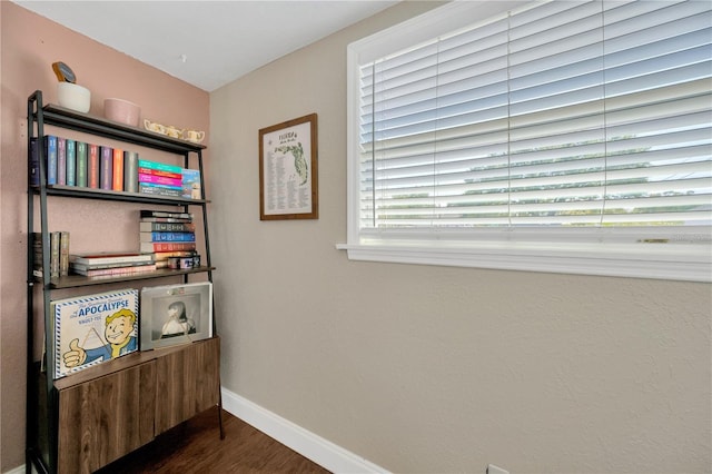 5367 5th Ave N, Saint Petersburg, FL 33710 - interior space featuring dark wood-style floors and baseboards