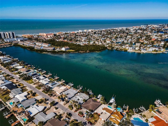 366 La Hacienda Dr, Indian Rocks Beach, FL 33785 - aerial view with a water view