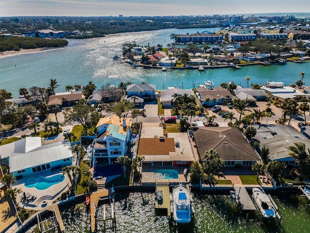 366 La Hacienda Dr, Indian Rocks Beach, FL 33785 - aerial view with a water view