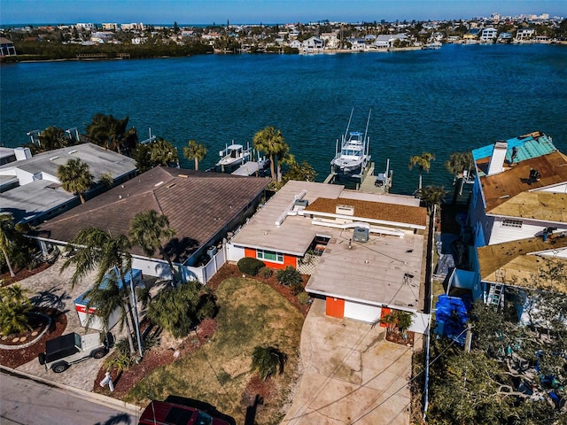 366 La Hacienda Dr, Indian Rocks Beach, FL 33785 - bird's eye view featuring a water view