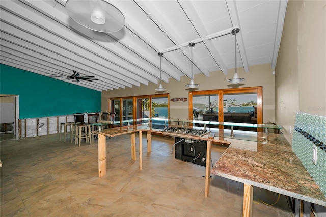 366 La Hacienda Dr, Indian Rocks Beach, FL 33785 - view of patio with a ceiling fan and outdoor dining space