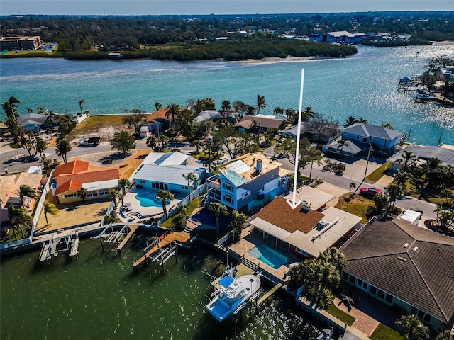 366 La Hacienda Dr, Indian Rocks Beach, FL 33785 - aerial view with a water view