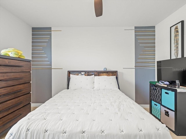 9617 Branching Ship Trce, Wesley Chapel, FL 33545 - bedroom featuring baseboards and ceiling fan