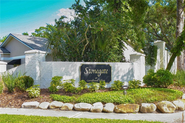 14119 Stonegate Dr, Tampa, FL 33624 - view of community sign