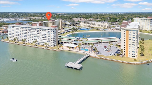 4725 Cove Cir Unit 302, Saint Petersburg, FL 33708 - drone / aerial view of a nearby body of water and apartment complex