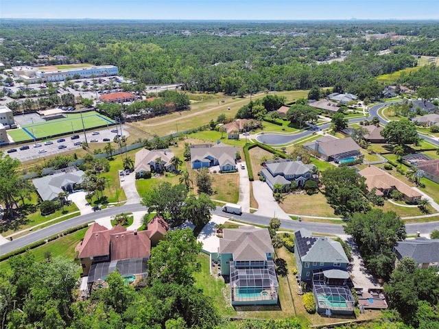 drone / aerial view featuring a residential view