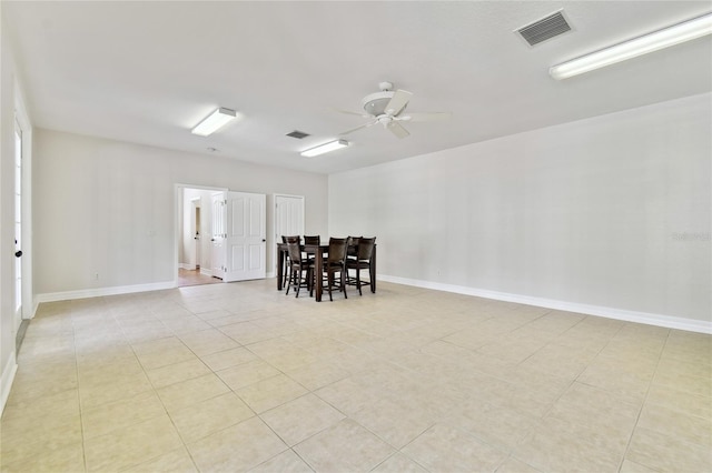 13310 Waterford Run Dr, Riverview, FL 33569 - empty room with ceiling fan and light tile patterned floors