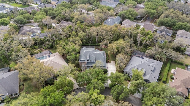 drone / aerial view featuring a residential view