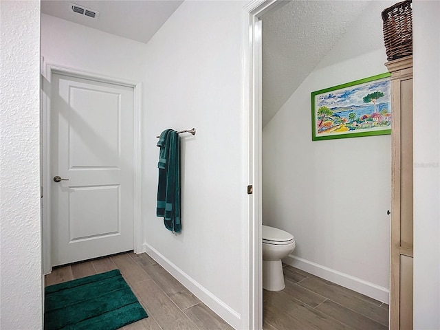 17228 Holly Well Ave, Wimauma, FL 33598 - bathroom with wood tiled floors and toilet