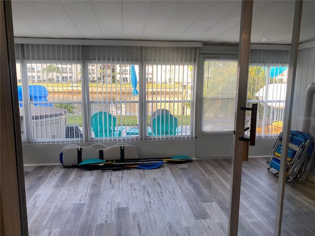 view of sunroom / solarium