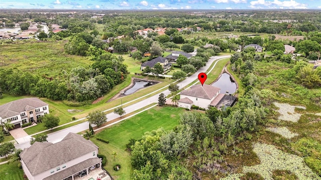 drone / aerial view featuring a residential view