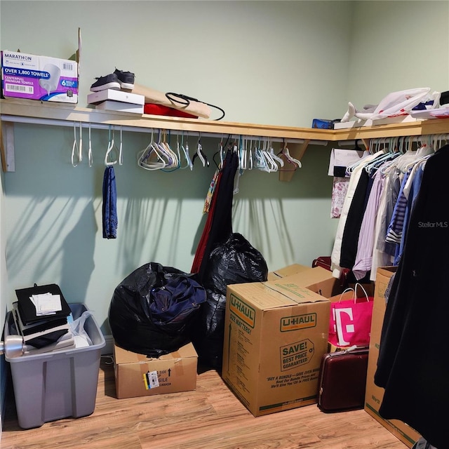 6690 54th Ave N, Saint Petersburg, FL 33709 - walk in closet featuring wood finished floors