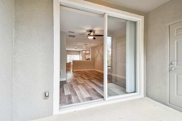 10407 Westpark Preserve Blvd, Tampa, FL 33625 - doorway to property with stucco siding